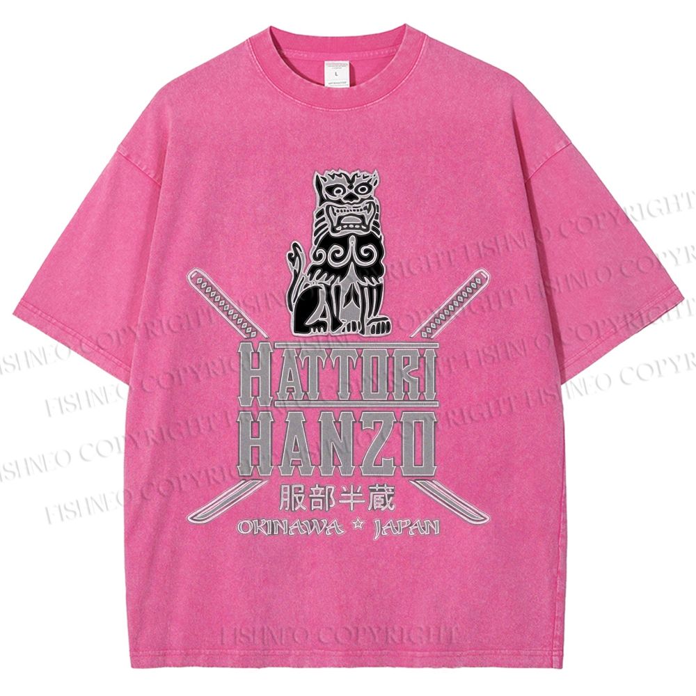 Unisex Hattori Hanzo Printed Washed Tee