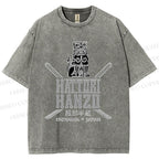 Unisex Hattori Hanzo Printed Washed Tee