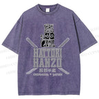 Unisex Hattori Hanzo Printed Washed Tee
