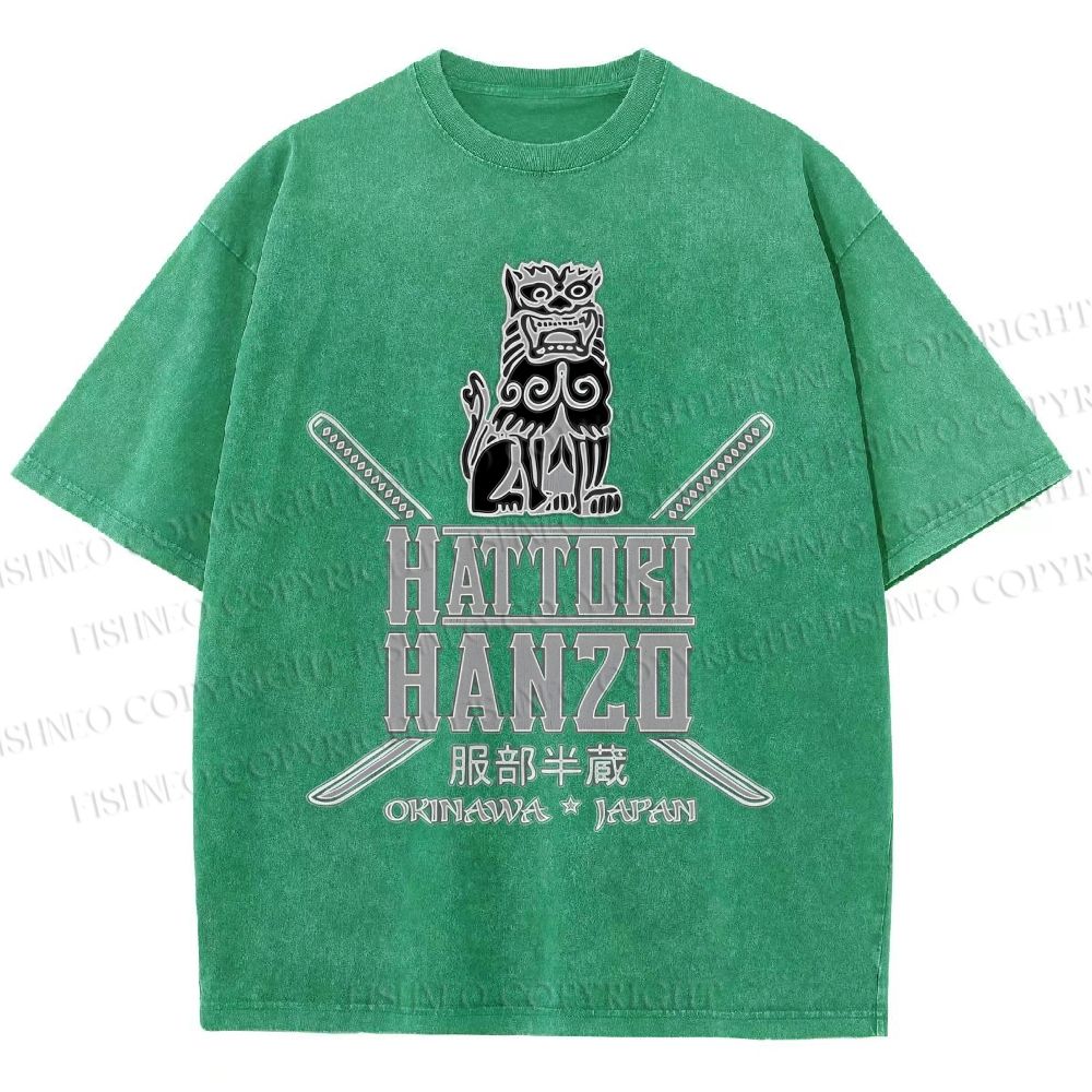 Unisex Hattori Hanzo Printed Washed Tee