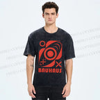 Unisex Bauhaus Geometry Printed Washed Tee