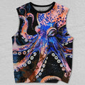 Unisex Octopus Printed Tank Top