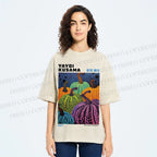 Unisex Yayoi Kusama Pumpkin Printed Washed Tee