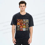 Unisex All Kinds Of Owls Printed Washed Tee