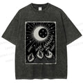 Unisex Howling Opossum Printed Washed Tee