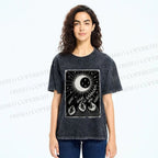 Unisex Howling Opossum Printed Washed Tee
