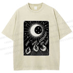 Unisex Howling Opossum Printed Washed Tee