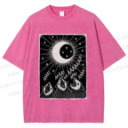 Unisex Howling Opossum Printed Washed Tee