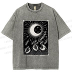 Unisex Howling Opossum Printed Washed Tee