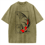 Golden Ratio Koi Vintage Washed T-shirt