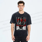 Unisex Akira Printed Washed Tee