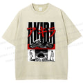 Unisex Akira Printed Washed Tee