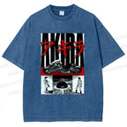 Unisex Akira Printed Washed Tee