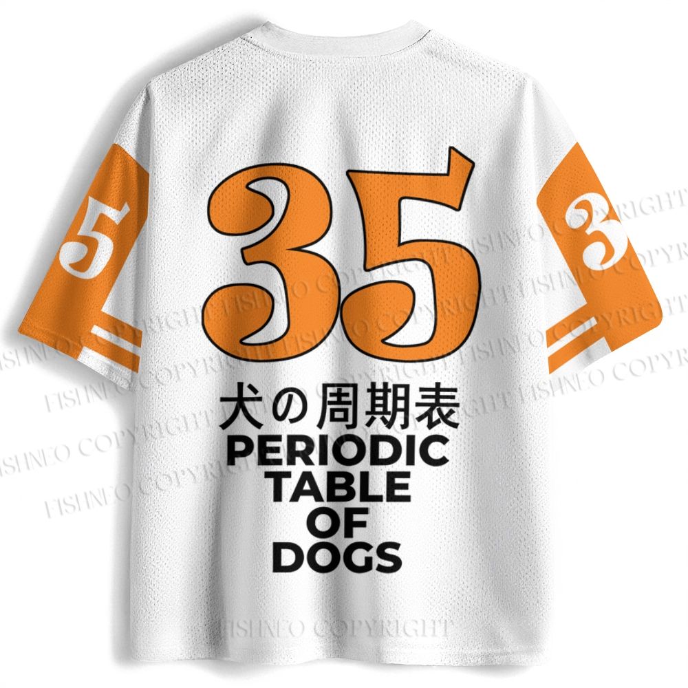Periodic Table Of Dogs Jersey Shirts