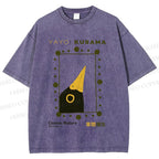Unisex Yayoi Kusama Polka Dot Bird Printed Washed Tee