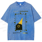 Unisex Yayoi Kusama Polka Dot Bird Printed Washed Tee