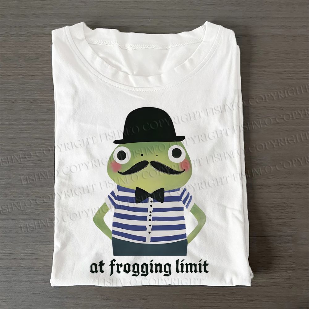 Mr.Frog at Frogging Limit Casual Cotton Folded T-shirt