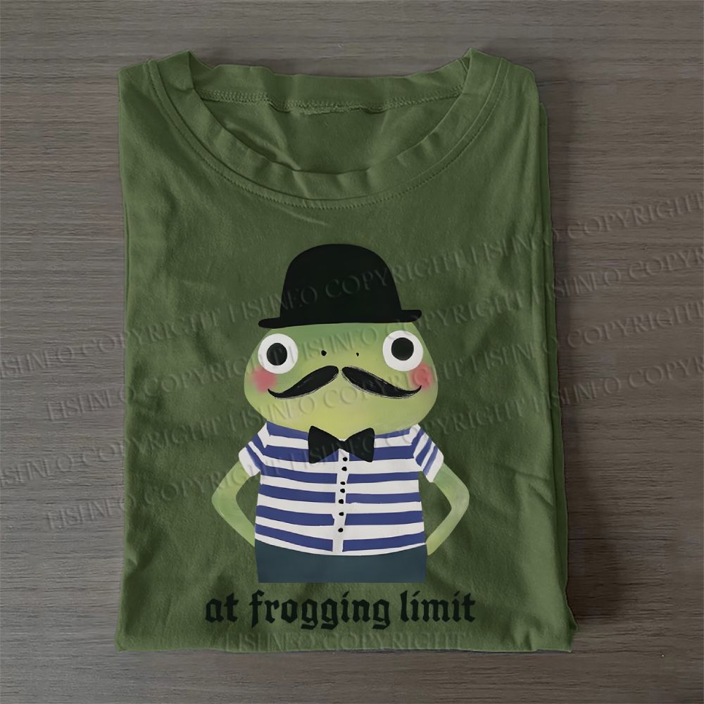 Mr.Frog at Frogging Limit Casual Cotton Folded T-shirt
