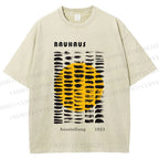 Unisex Bauhaus Geometry Printed Washed Tee