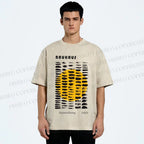 Unisex Bauhaus Geometry Printed Washed Tee