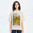 Unisex Bauhaus Geometry Printed Washed Tee