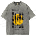 Unisex Bauhaus Geometry Printed Washed Tee