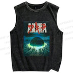 Unisex Akira Printed Washed Tank Top