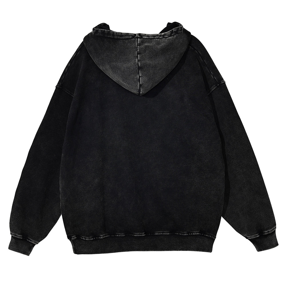 Cowboy Bebop Vintage Washed Thick Cotton Hoodie