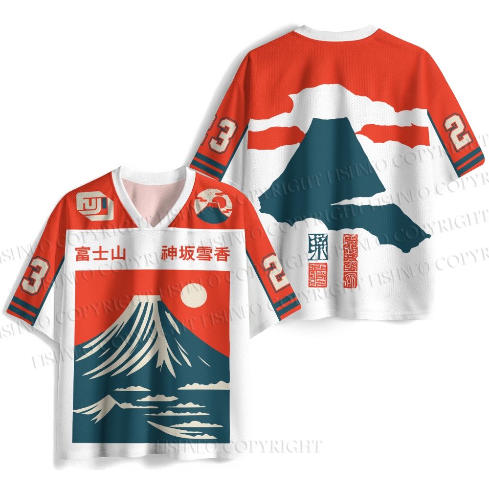 Mount Fuji Japanese Style Jersey Shirts