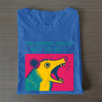 The Horrors Persist But So Do Opossum Casual Cotton Folded T-shirt