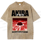 Unisex Akira Neo Tokyo Printed Washed Tee