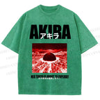 Unisex Akira Neo Tokyo Printed Washed Tee
