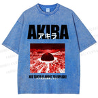 Unisex Akira Neo Tokyo Printed Washed Tee