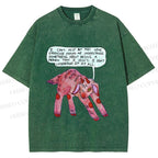 Unisex Pink Sheep Cant Understand Printed Washed Tee