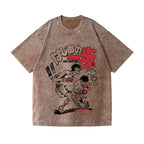 Unisex Hajime no Ippo Printed Washed Tee