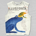 Unisex Art Frog Printed Tank Top