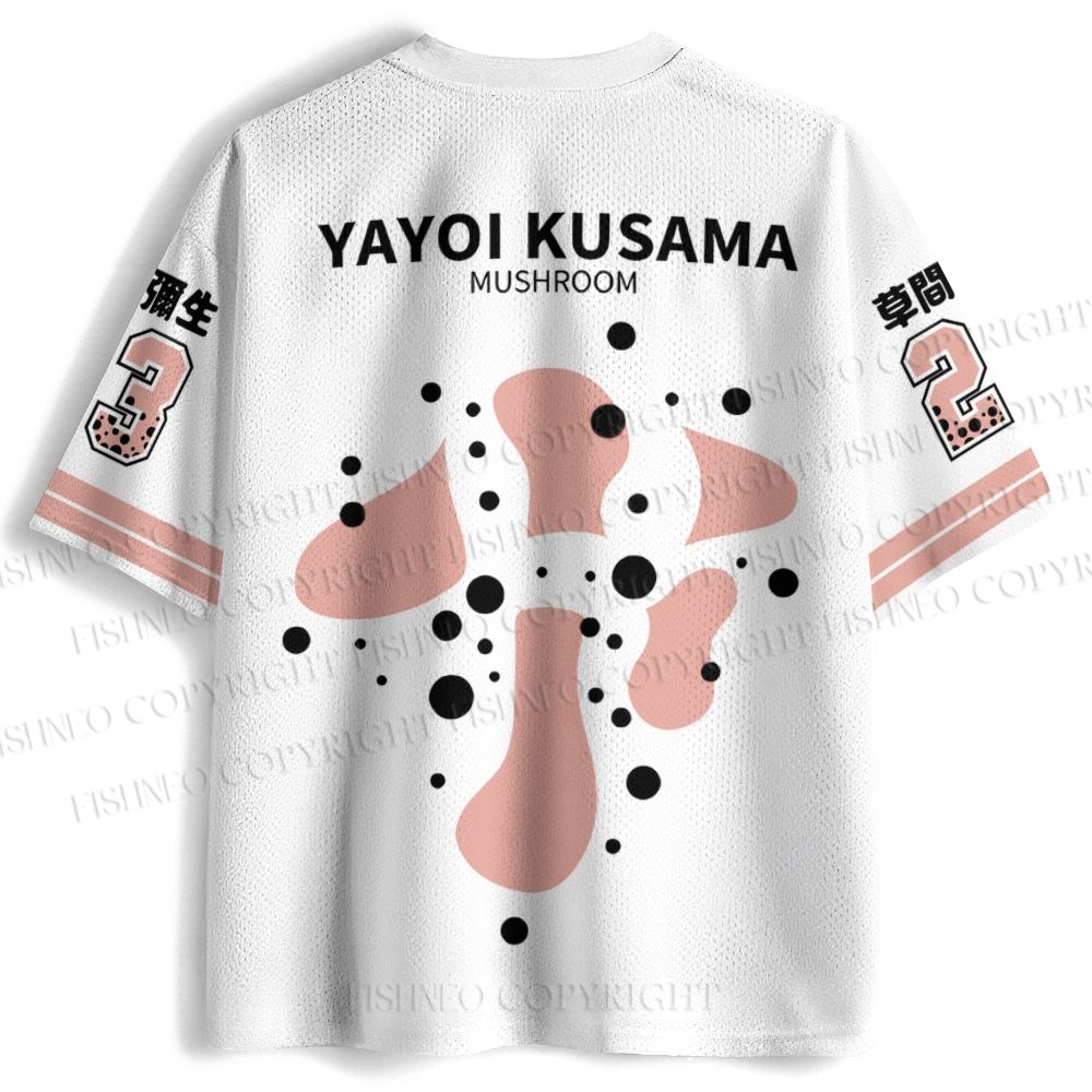 Yayoi Kusama Mushroom Jersey Shirts