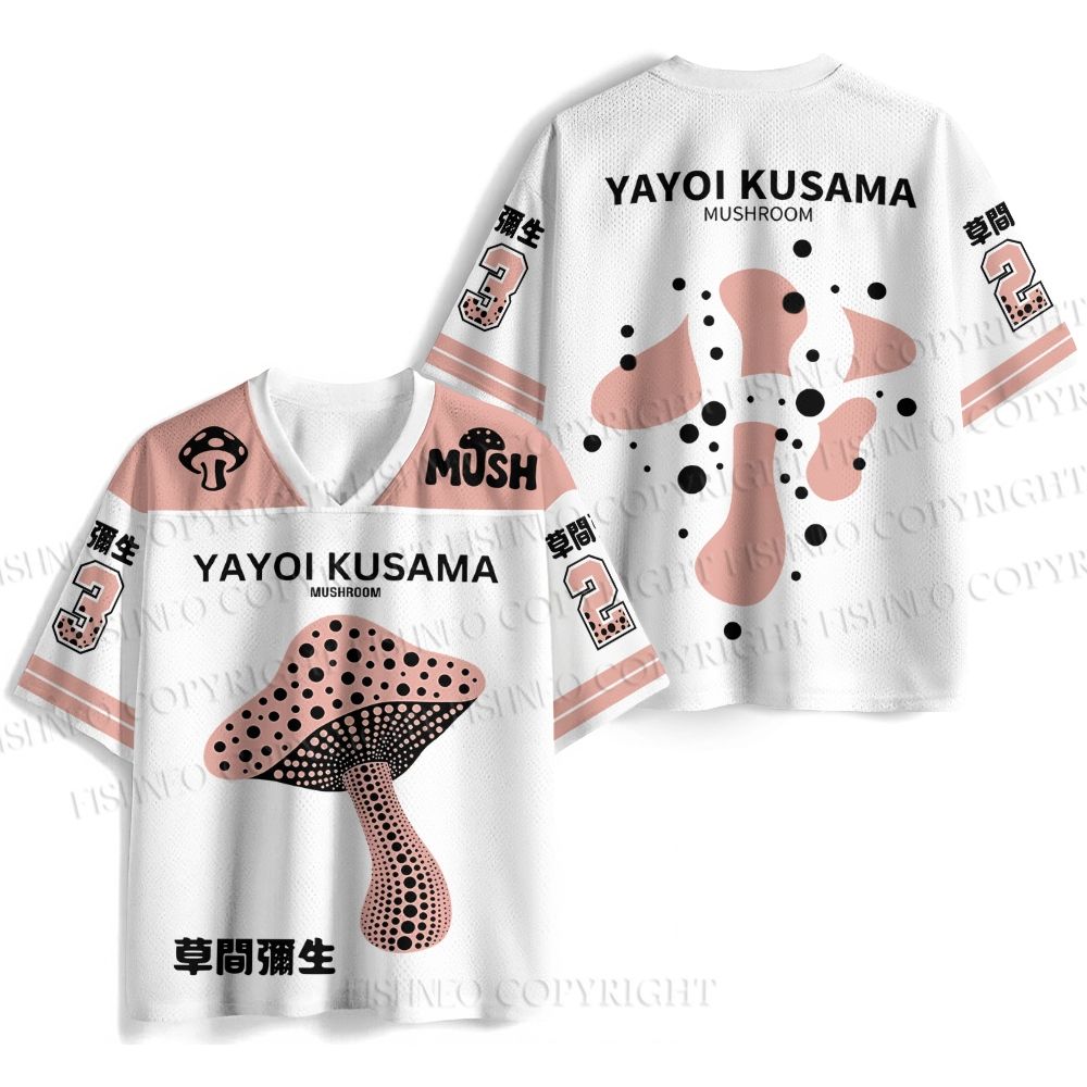 Yayoi Kusama Mushroom Jersey Shirts