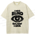 Unisex Enlightened Eye Printed Washed Tee