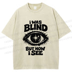 Unisex Enlightened Eye Printed Washed Tee