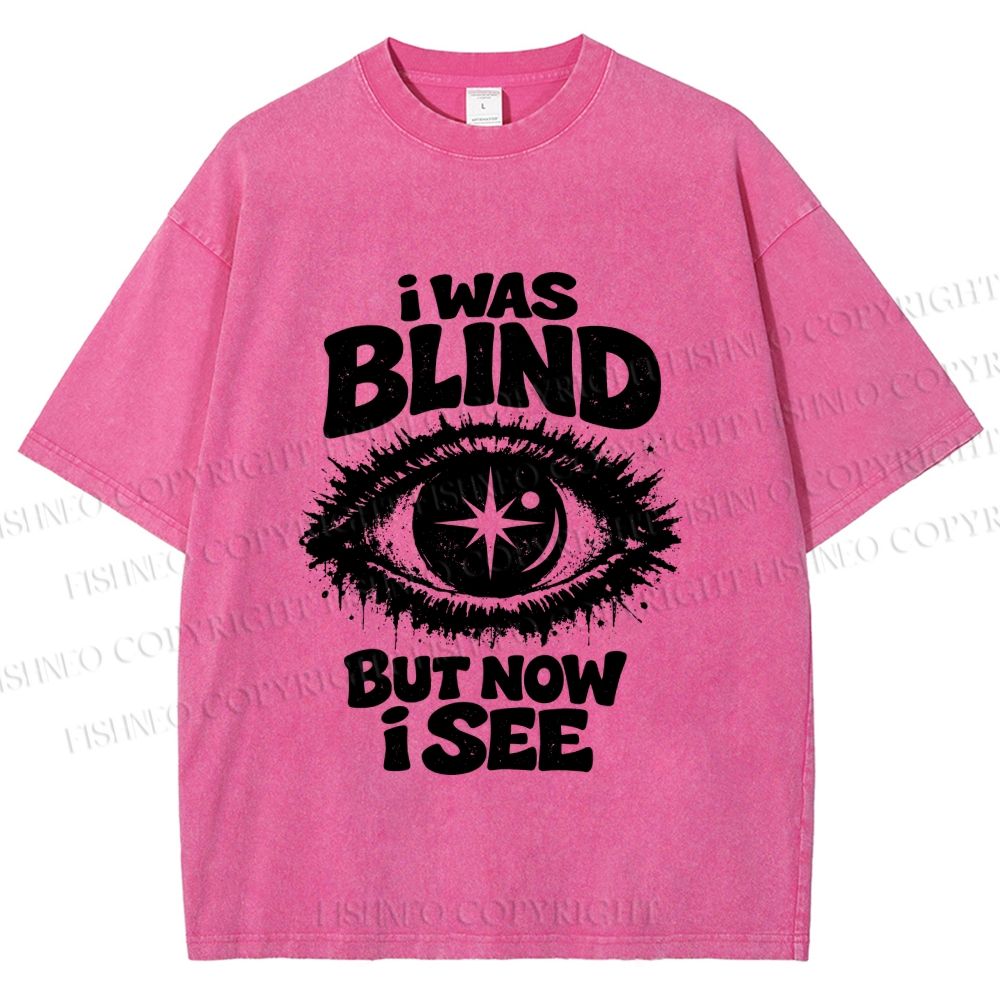 Unisex Enlightened Eye Printed Washed Tee