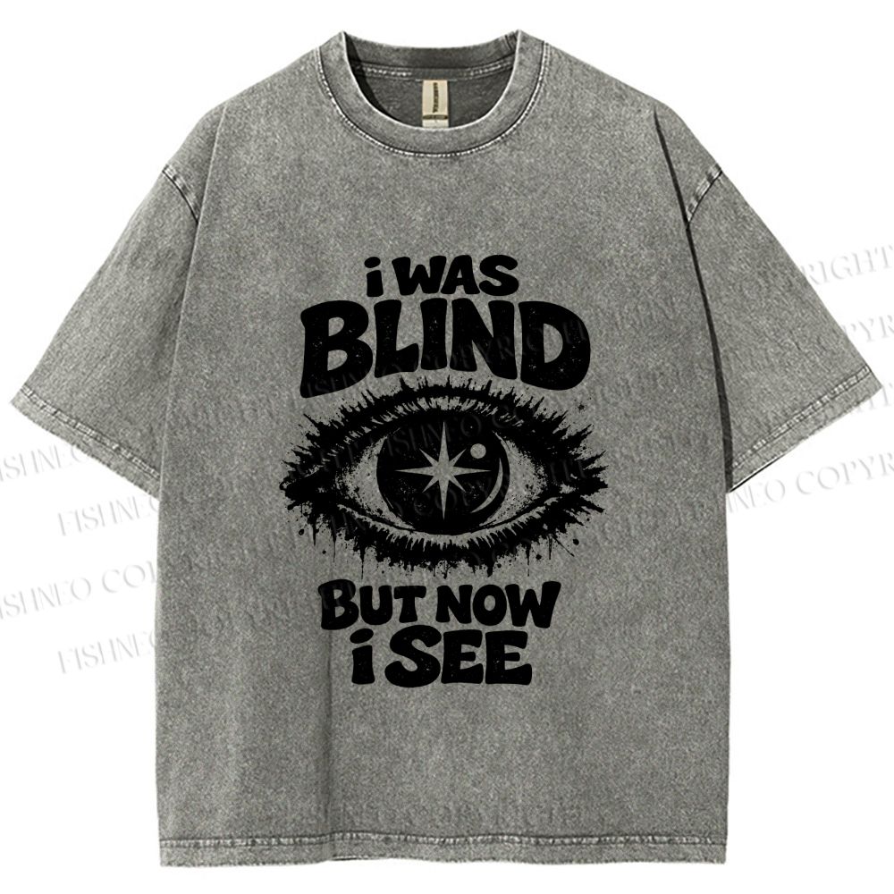 Unisex Enlightened Eye Printed Washed Tee