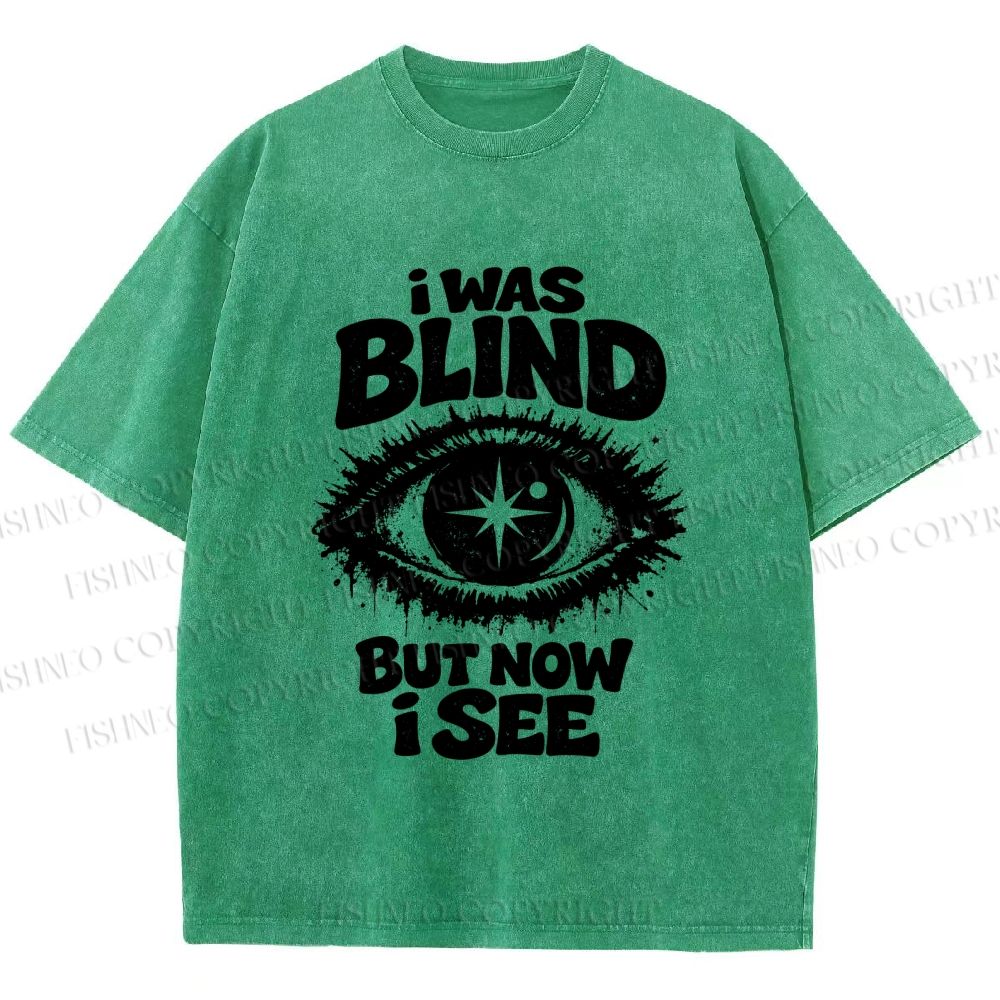 Unisex Enlightened Eye Printed Washed Tee