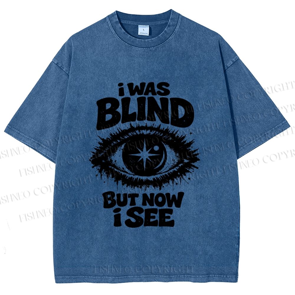 Unisex Enlightened Eye Printed Washed Tee