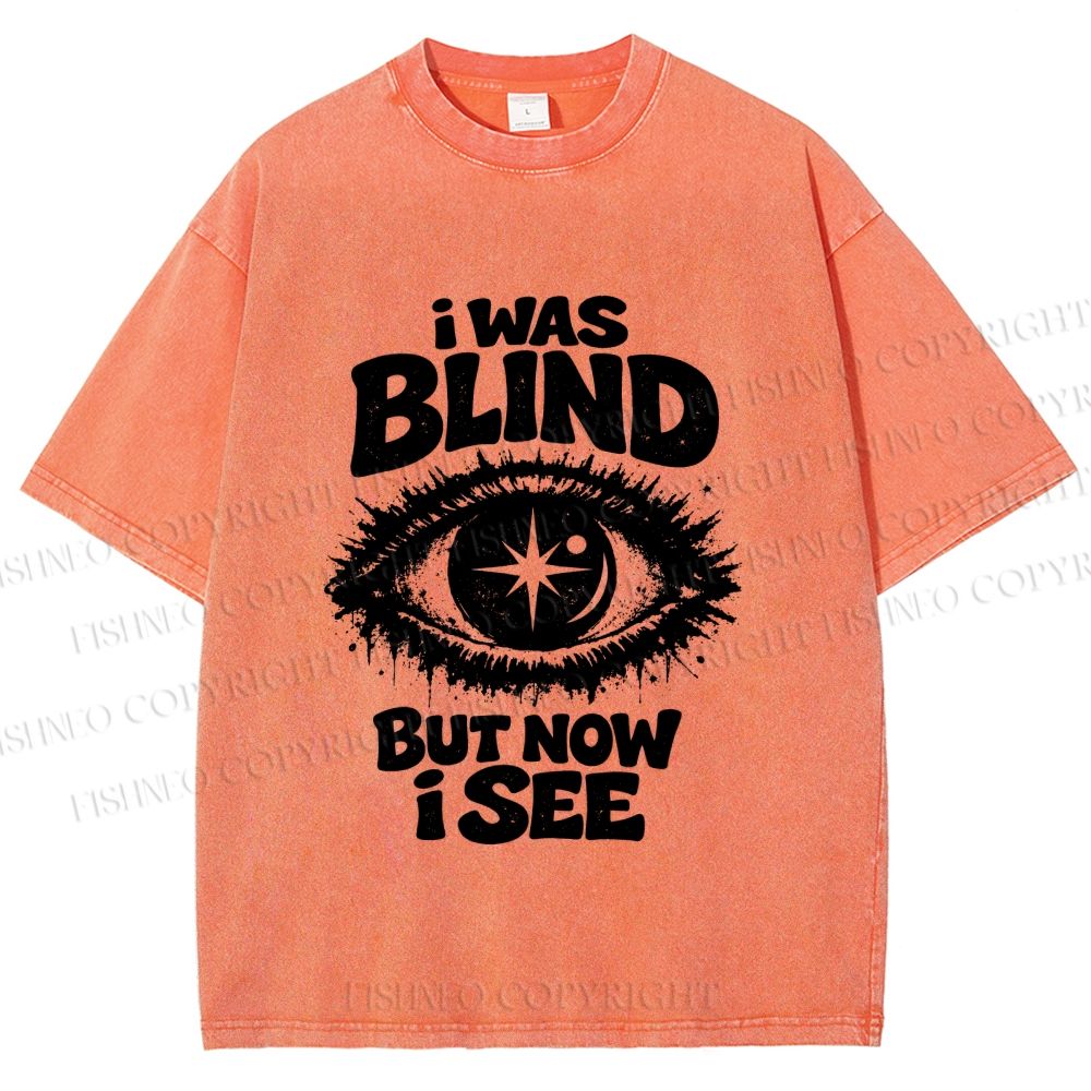 Unisex Enlightened Eye Printed Washed Tee