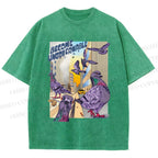 Unisex Pigeons Become Ungovernable Printed Washed Tee