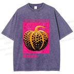 Unisex Yayoi Kusama Pumpkin Printed Washed Tee