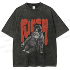 Unisex Punchy Monkey Printed Washed Tee