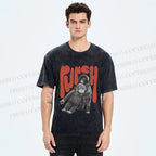 Unisex Punchy Monkey Printed Washed Tee