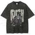Unisex Punchy Monkey Printed Washed Tee